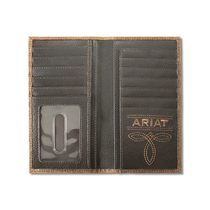 Ariat Rodeo Inlay Patch Brown Wallet A3564702