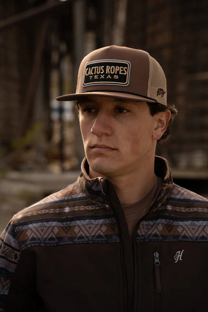 HOOEY "ZENITH" HOOEY HAT TAN/BLACK W/SERAPE PATCH