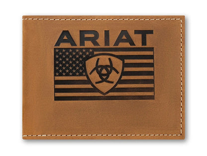Ariat Bifold Embossed Medium Brown Wallet A3570144