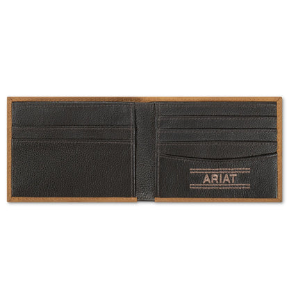 Ariat Bifold Embossed Medium Brown Wallet A3570144