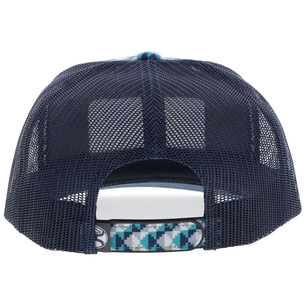 HOOEY "LAKOTA" HAT TURQUOISE /NAVY W/PATTERN