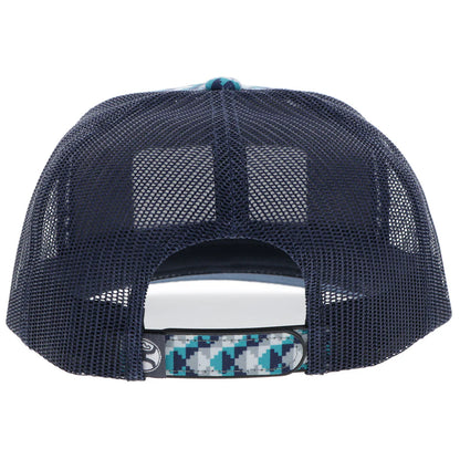 HOOEY "LAKOTA" HAT TURQUOISE /NAVY W/PATTERN