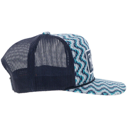 HOOEY "LAKOTA" HAT TURQUOISE /NAVY W/PATTERN