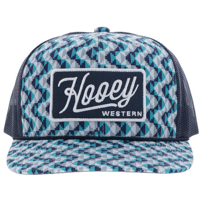 HOOEY "LAKOTA" HAT TURQUOISE /NAVY W/PATTERN