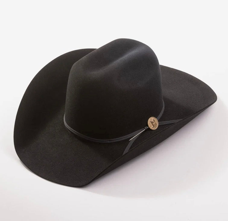 Larry Mahan Men’s 5X Elko Black Fur Felt Western Hat LMH13427-BLK