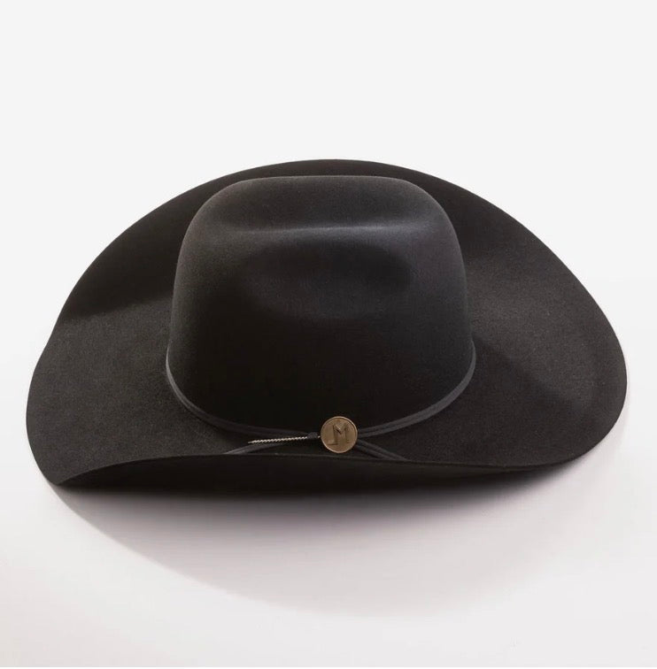 Larry Mahan Men’s 5X Elko Black Fur Felt Western Hat LMH13427-BLK