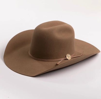 Larry Mahan Men’s 5X Elko Fawn  Fur Felt Western Hat LMH13427-FAWN