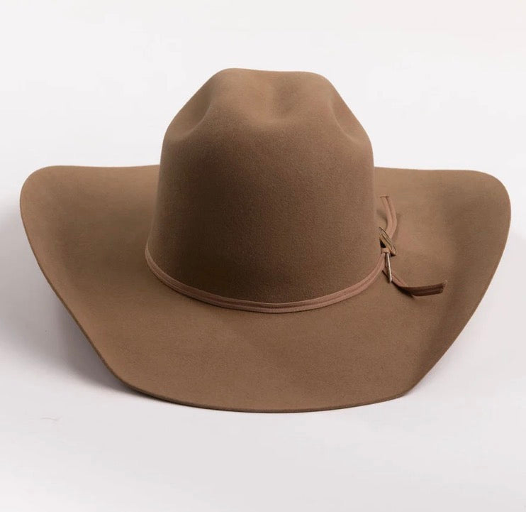 Larry Mahan Men’s 5X Elko Fawn  Fur Felt Western Hat LMH13427-FAWN