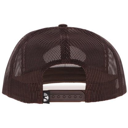 HOOEY "CAVVY" PUNCHY HAT BROWN W/MULTI COLOR PATCH