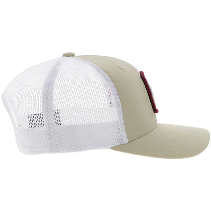 HOOEY "ZENITH" HAT TAN/WHITE W/ SERAPE PATCH