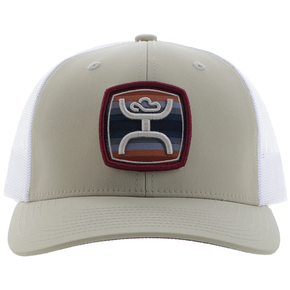 HOOEY "ZENITH" HAT TAN/WHITE W/ SERAPE PATCH