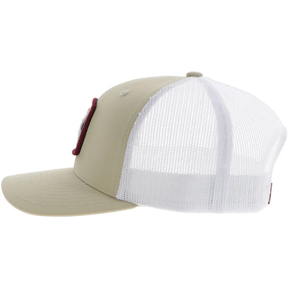 HOOEY "ZENITH" HAT TAN/WHITE W/ SERAPE PATCH