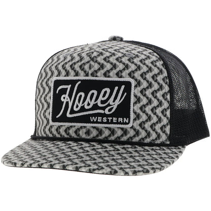 HOOEY "LAKOTA" HAT GREY/BLACK W/PATTERN