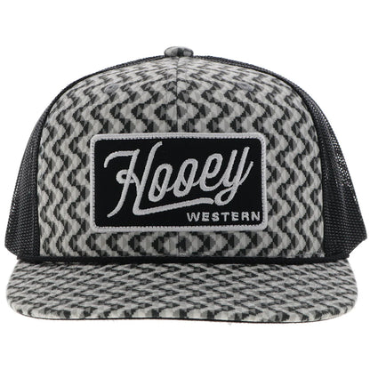 HOOEY "LAKOTA" HAT GREY/BLACK W/PATTERN