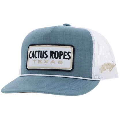 HOOEY CACTUS ROPES HAT TEAL/WHITE
