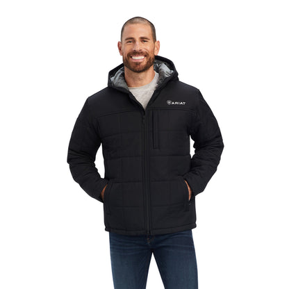 ARIAT CRIUS HOODED INSULATED BLACK MENS JACKET 10041649