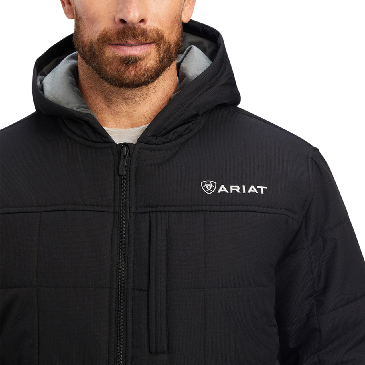 ARIAT CRIUS HOODED INSULATED BLACK MENS JACKET 10041649