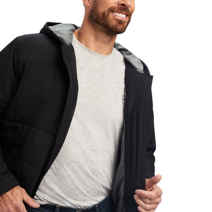 ARIAT CRIUS HOODED INSULATED BLACK MENS JACKET 10041649