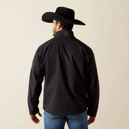 Ariat Mens Logo Softshell Jacket Phantom/Grey Southwest - 10062586