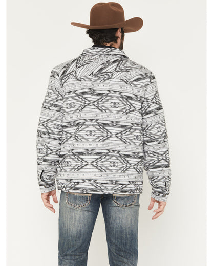 Rock & Roll Denim Men’s Print Berber Lined Shirt Jacket BM92C06719