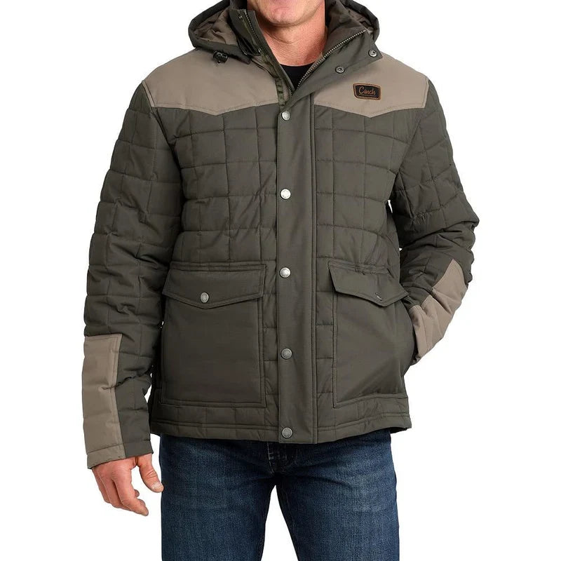 Cinch Men’s Green Quilted Barn Coat MWJ1951001