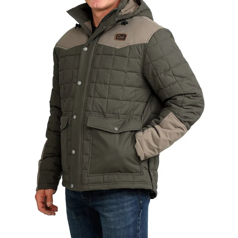Cinch Men’s Green Quilted Barn Coat MWJ1951001