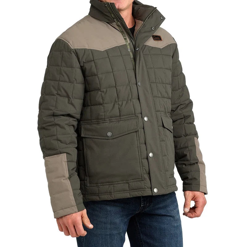 Cinch Men’s Green Quilted Barn Coat MWJ1951001