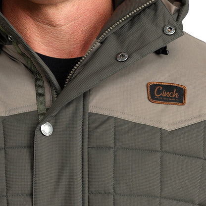 Cinch Men’s Green Quilted Barn Coat MWJ1951001