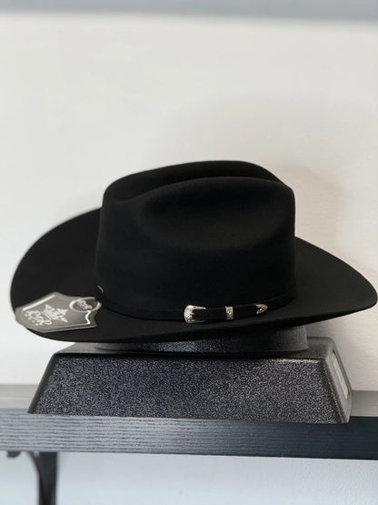 Rdr Black 4XS10 Sinaloa Cops Chica Felt Hat 3 1/2 Inch Brim  4XS10