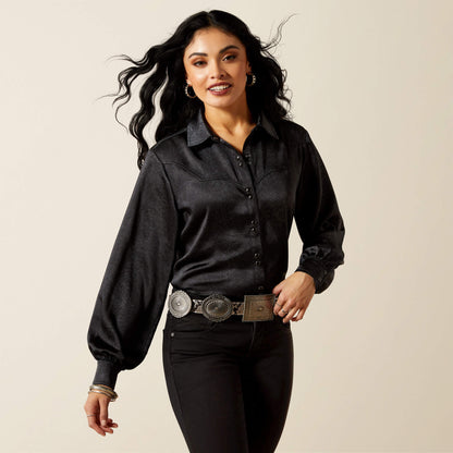 Ariat Women’s Jolie Black LS Shirt 10065941