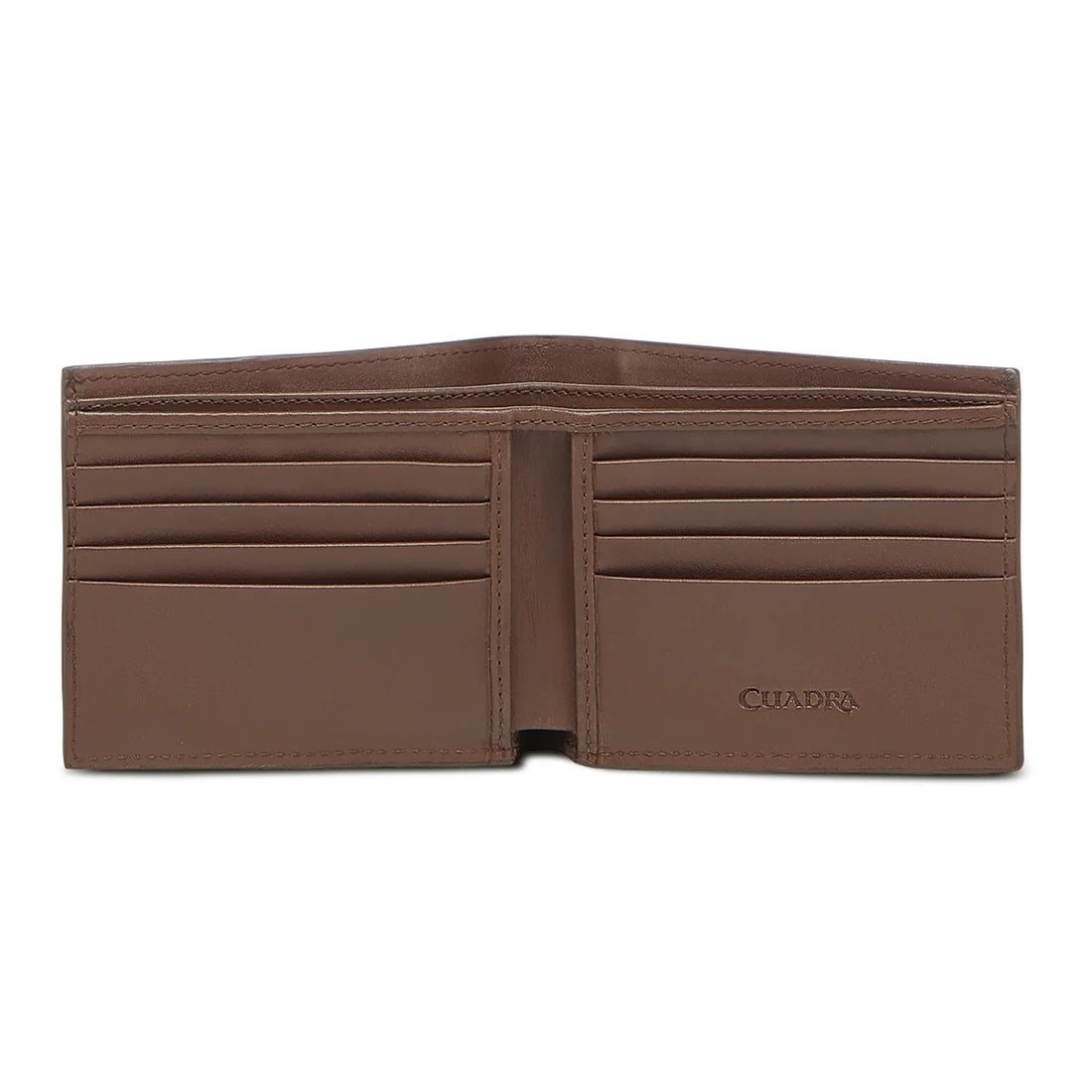 Cuadra Honey Alligator Stitching Wallet DU774