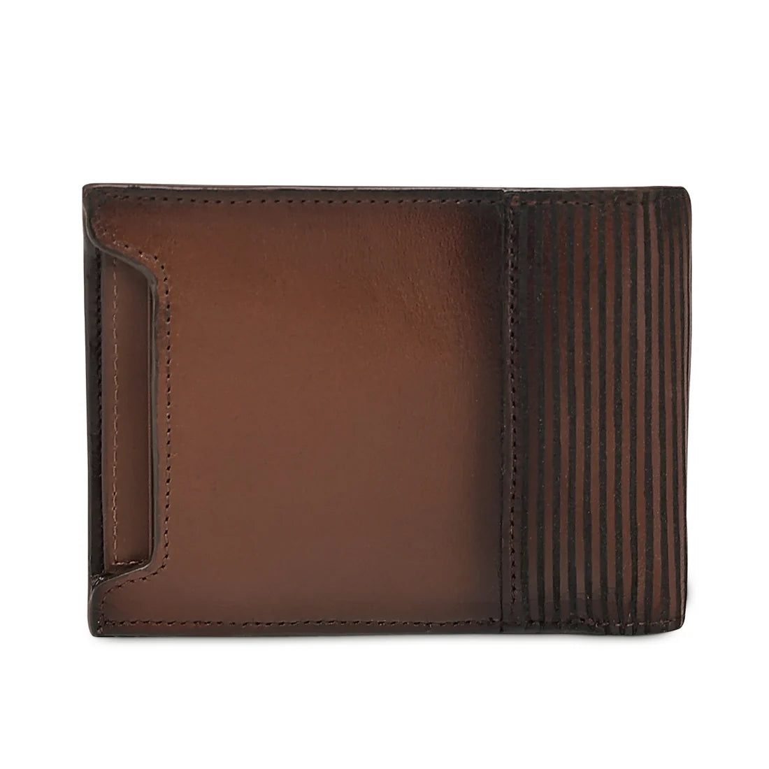 Cuadra Honey Alligator Stitching Wallet DU774