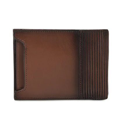 Cuadra Honey Alligator Stitching Wallet DU774