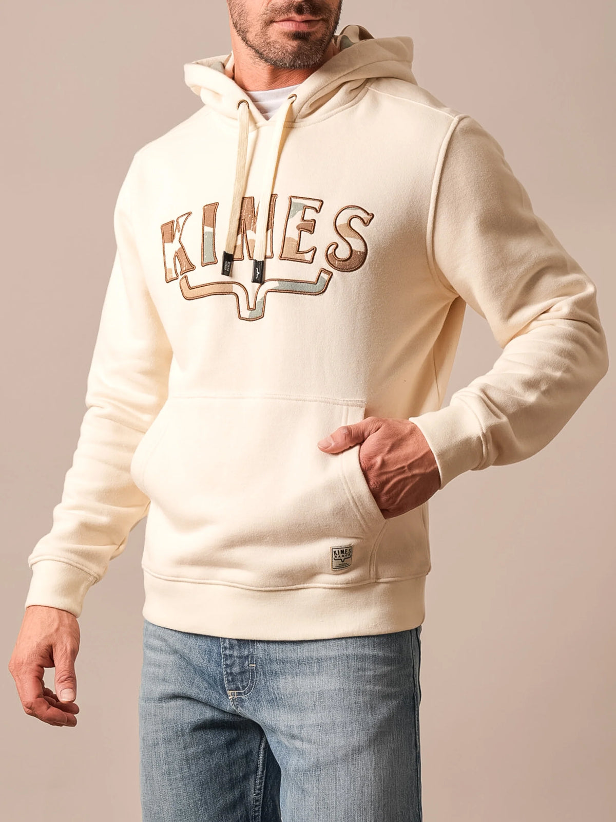 Kimes Ranch Men’s Riddle Natural Hoodie