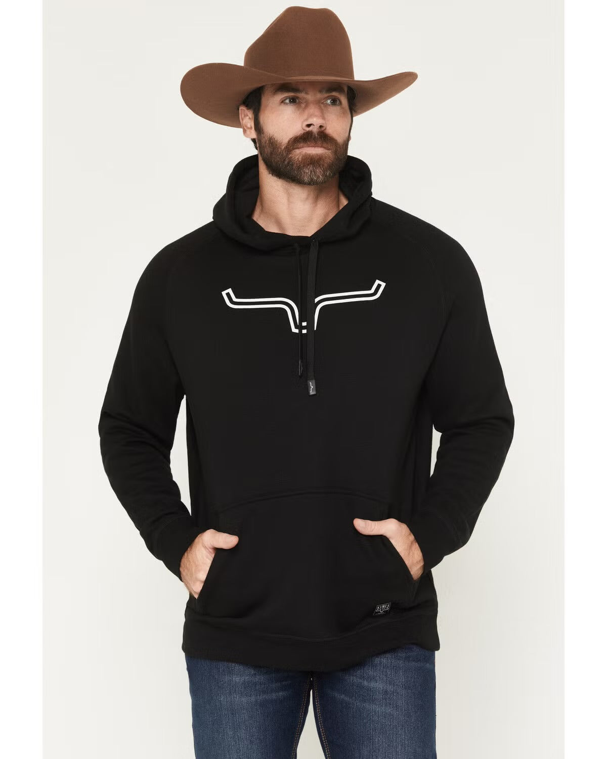Kimes Ranch Mens Outlier Black Logo Hoodie