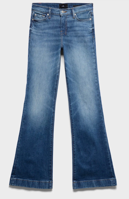 7 For All Mankind Blue Core Bronze Dojo Jean 34” 7U300K85-3NG