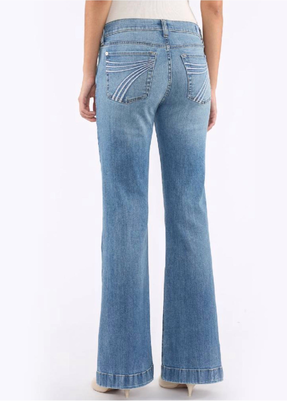 7 For All Mankind Slim Illusion Tailorless Dojo wide-leg jeans 32” 7U31044A-1BV