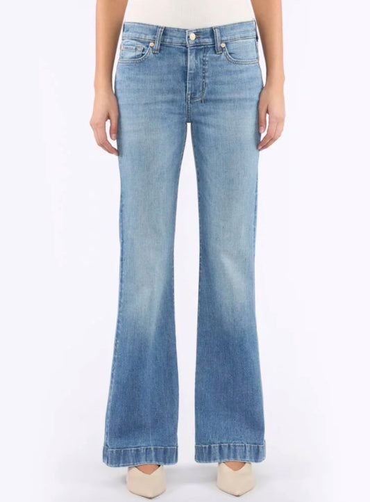 7 For All Mankind Dojo Pine Slim Illusion Flare Jeans 32” 7U30044A-1BV