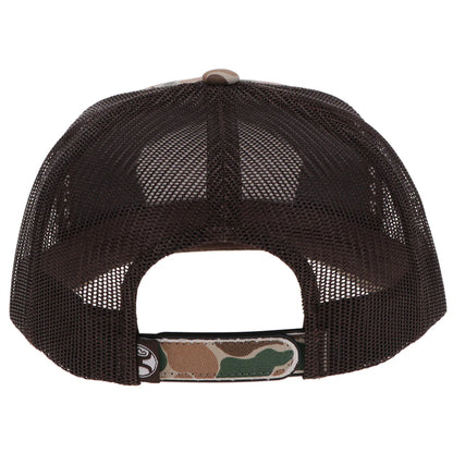 HOOEY "OUTFITTERS" HOOEY HAT CAMO/BROWN W/PATCH