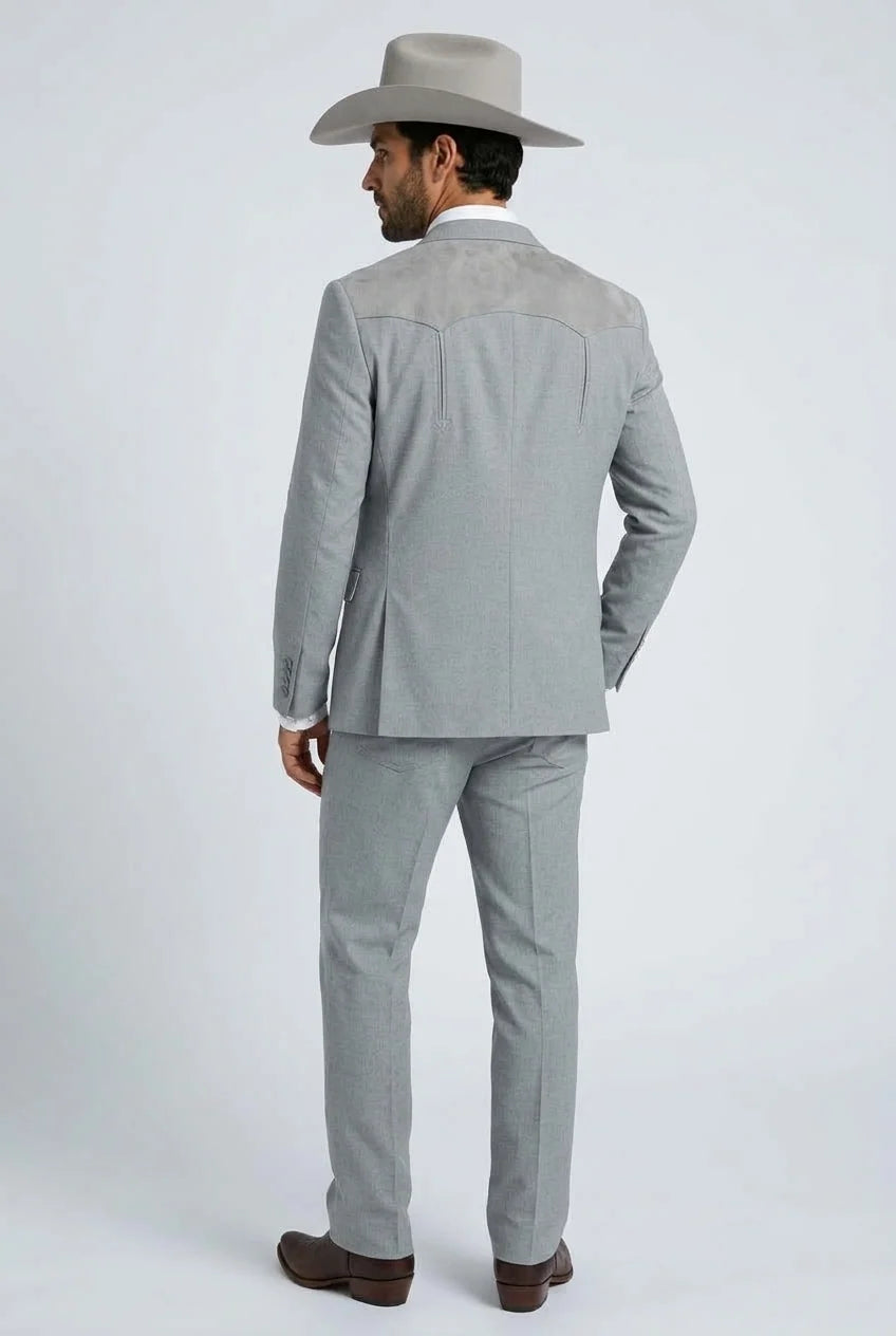 Platini Men’s Winstead Tonal Yoke Western Suit WST11478
