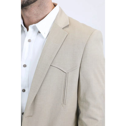Platini Men's Double Button Western Khaki Blazer BLW10817