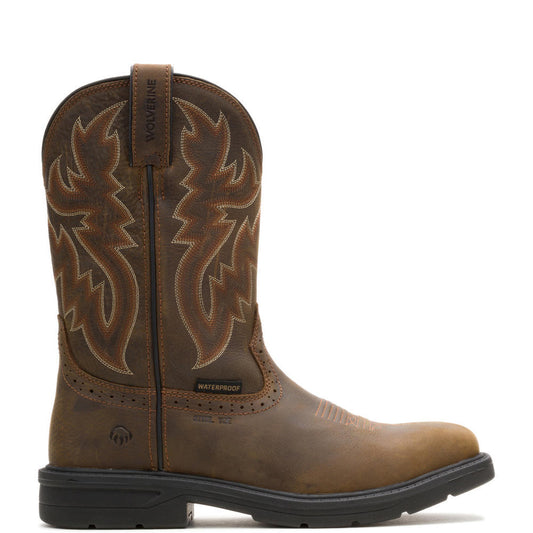 Wolverine Mens Rancher Level Steel Toe Pull-On Wellington Work Boot