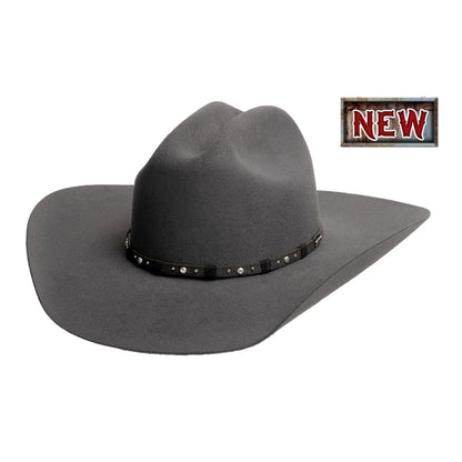 Bullhide Lone Ranger 8X Fur Blend Felt Graphite Cowboy Hat 8014