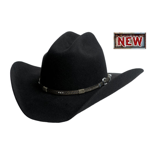 Bullhide Womens Black Step Up 4X Felt Hat 8022