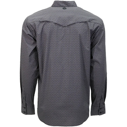 HOOEY "MAVERICK" LONG SLEEVE BUTTON UP SHIRT BLACK