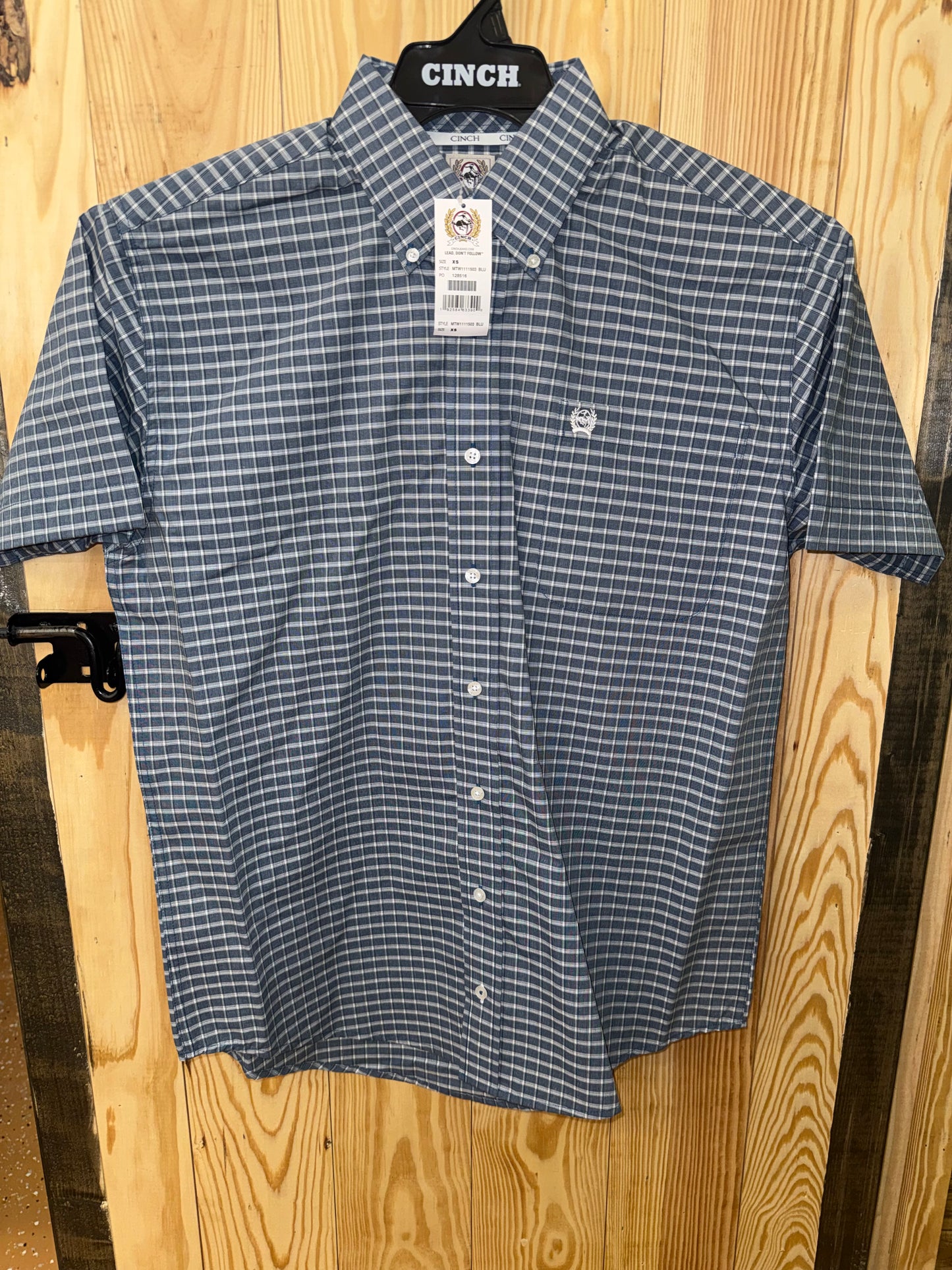 Cinch Men’s SS Blue Shirt MTW1111503