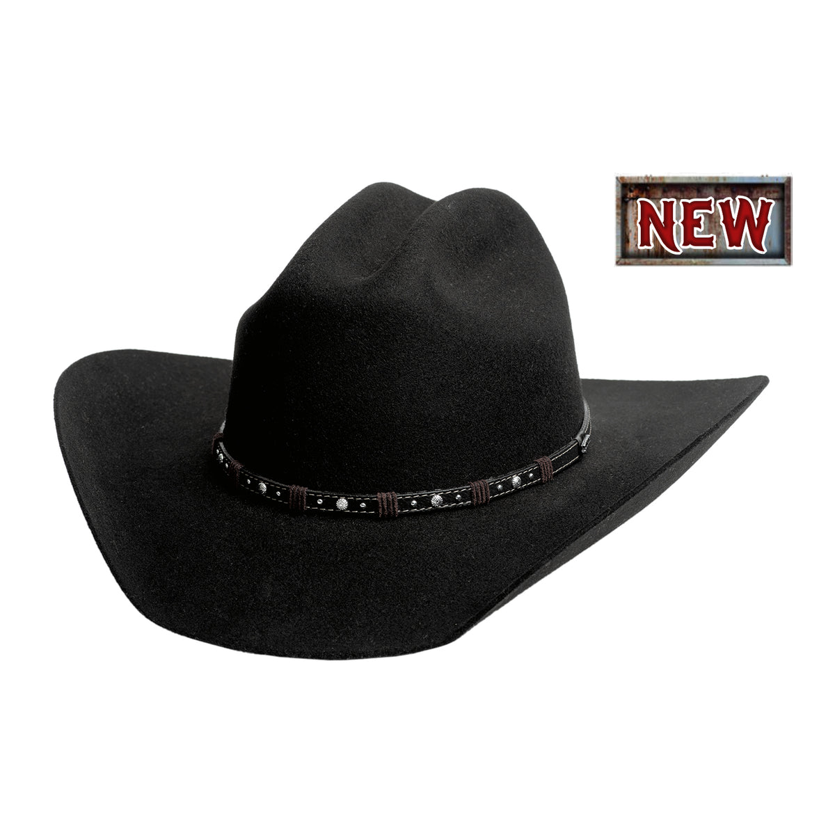 Bullhide Men’s Lone Ranger 8X Black Felt Hat 8015BLK