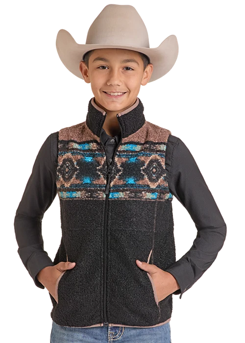 Panhandle Slim Boys Southwestern Vest DB98C09254