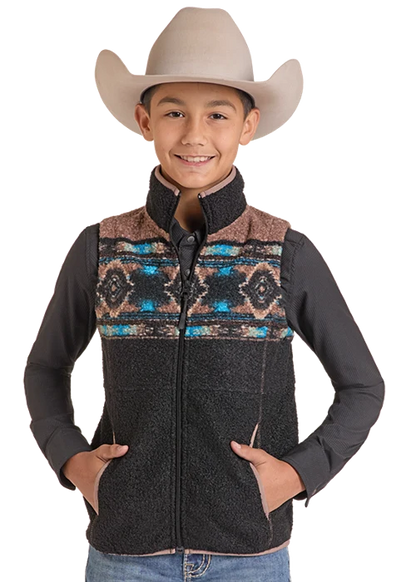 Panhandle Slim Boys Southwestern Vest DB98C09254