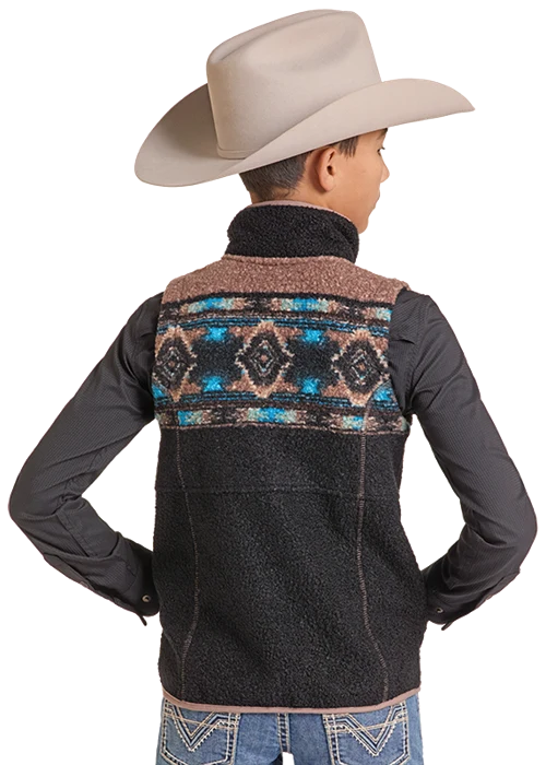 Panhandle Slim Boys Southwestern Vest DB98C09254